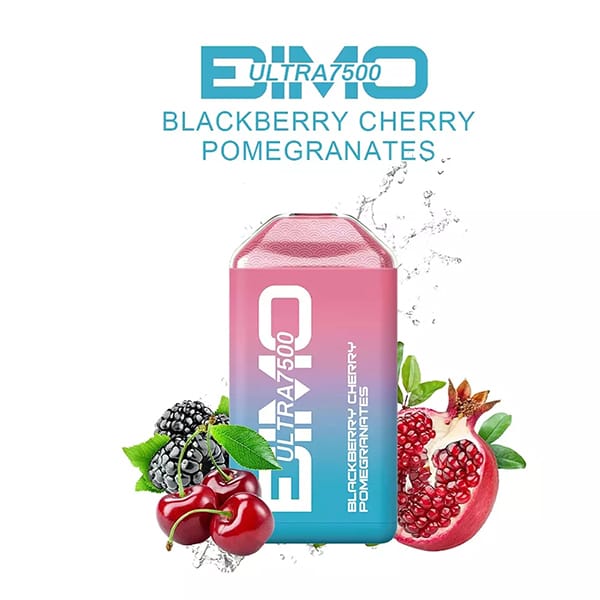 BIMO Ultra 7500 Puffs Blackberry Cherry Pomegranate 1 BIMO Ultra 7500 Puffs Blackberry Cherry Pomegranate