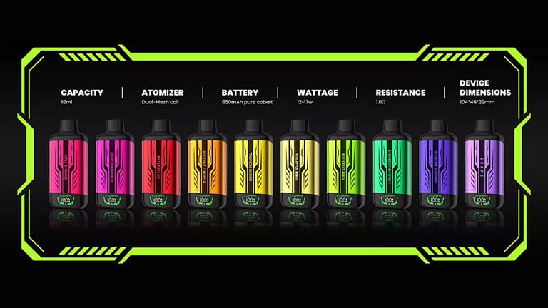 SEREIN MECH PRO 18000 Puffs Peach Ice 8 SEREIN MECH-PRO 10000 Puffs details