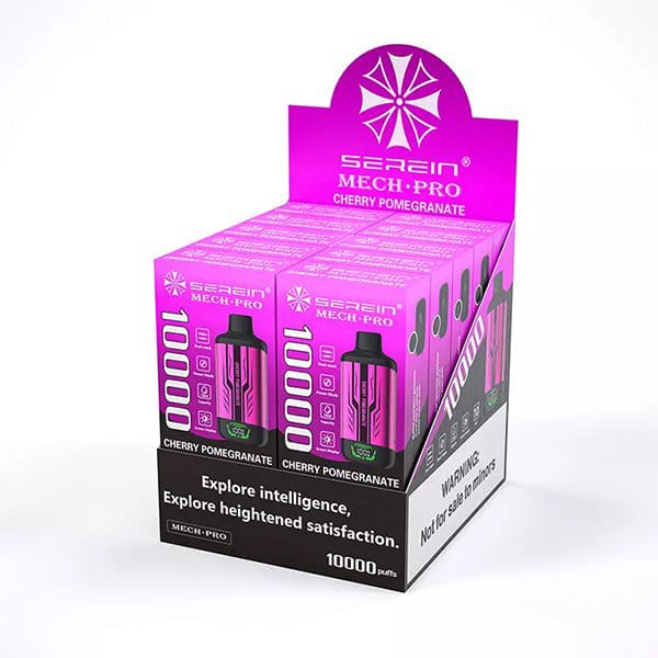 SEREIN MECH-PRO 10000 Puffs Cherry Pomegranate 2 SEREIN MECH-PRO 10000 Puffs Cherry Pomegranate