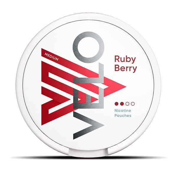 VELO Nicotine Pouches Ruby Berry Strong 1 VELO Nicotine Pouches Ruby Berry Strong