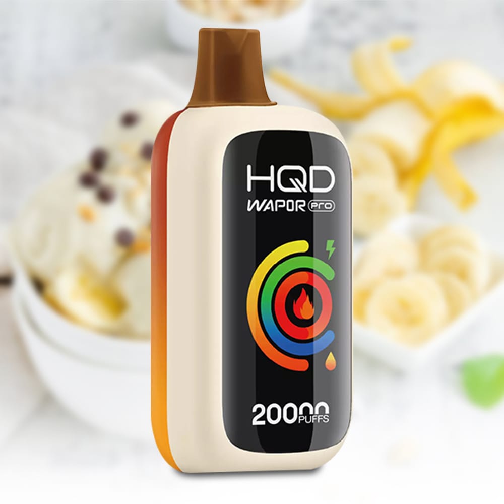 HQD Cuvie Slick 20000 Puffs Banana Ice 1 HQD WAPOR PRO 20000 Puffs Banana Ice