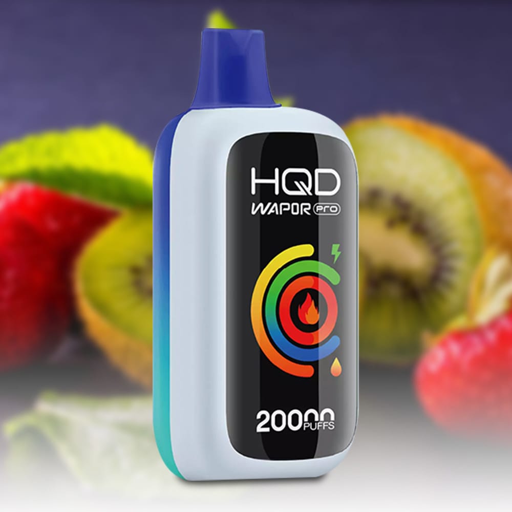 HQD Cuvie Slick 20000 Puffs Strawberry Kiwi 1 HQD WAPOR PRO 20000 Puffs Strawberry Kiwi