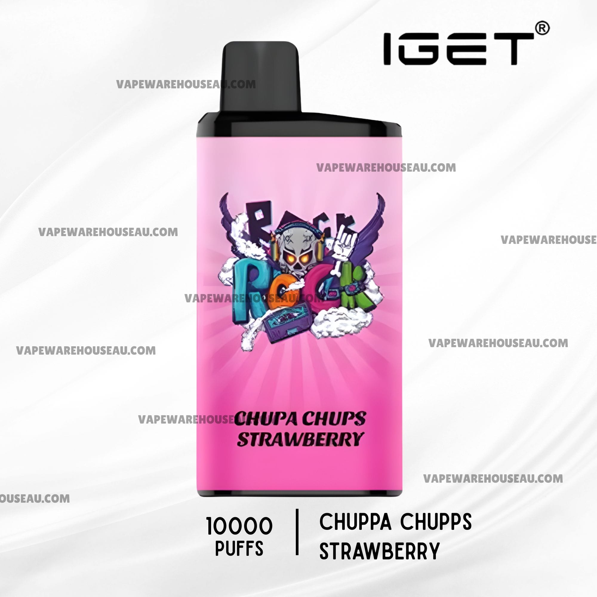 IGET Bar Pro 10000 Puffs Chupa Chups Strawberry 1 IGET Bar Pro 10000 Puffs Chupa Chups Strawberry