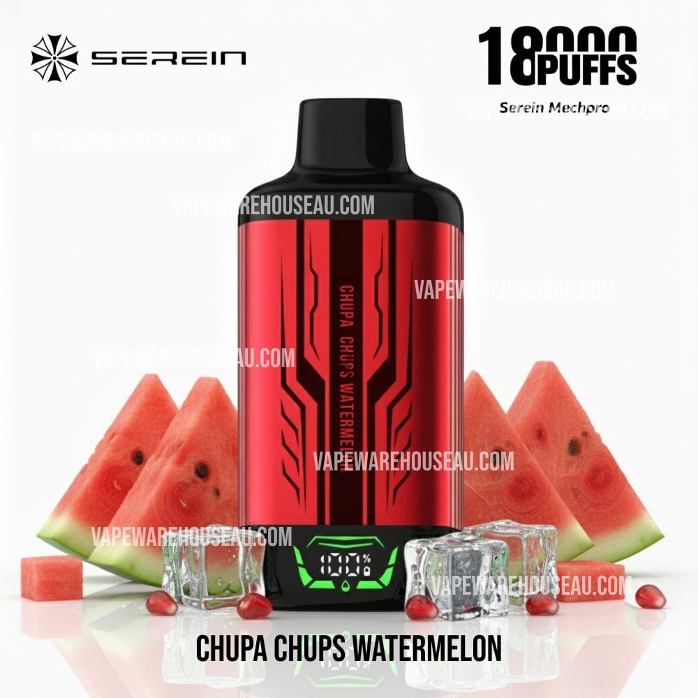 SEREIN MECH PRO 18000 Puffs Chupa Chups Watermelon 1 SEREIN MECH PRO 18000 Puffs Chupa Chups Watermelon
