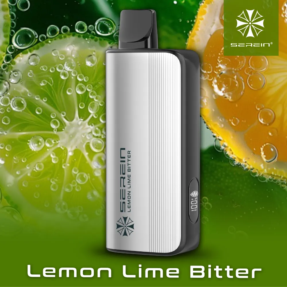 SEREIN MECH 12000 PUFFS LEMON LIME BITTER 1 SEREIN MECH 12000 PUFFS LEMON LIME BITTER