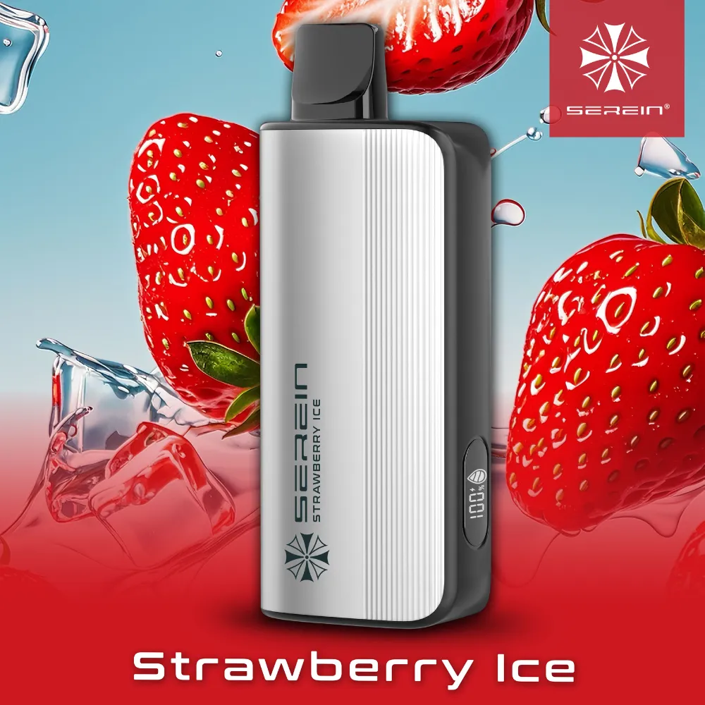 SEREIN MECH 12000 PUFFS STRAWBERRY ICE 1 SEREIN MECH 12000 PUFFS STRAWBERRY ICE