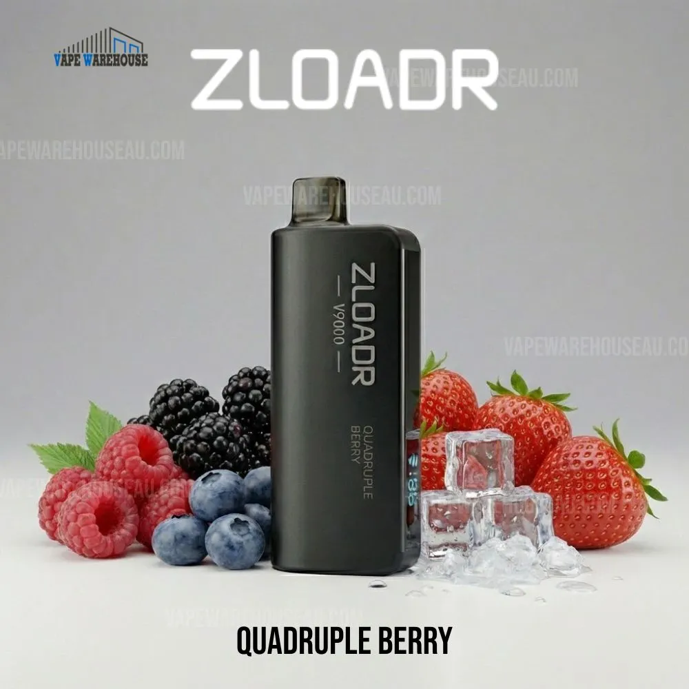 ZLOADR V9000 Puffs Quadruple Berry