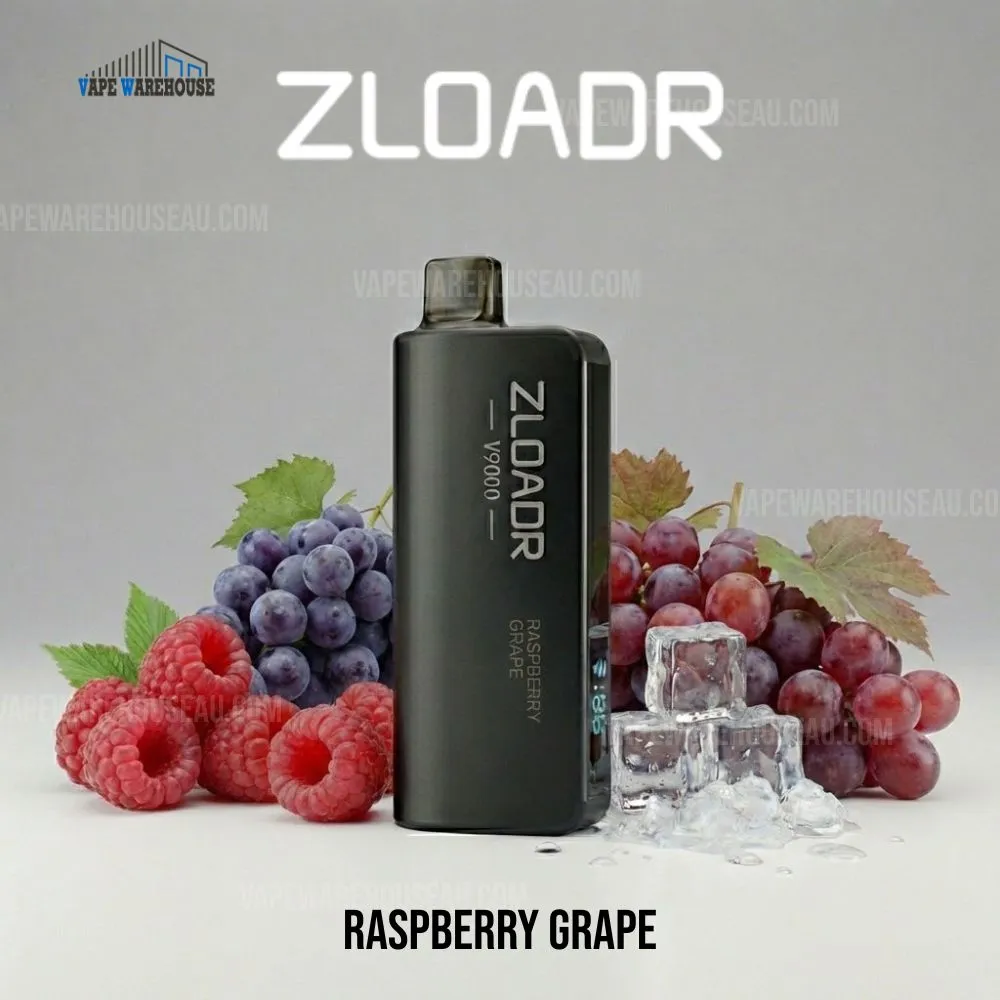 ZLOADR V9000 Puffs Raspberry Grape 1 ZLOADR V9000 Puffs Raspberry Grape